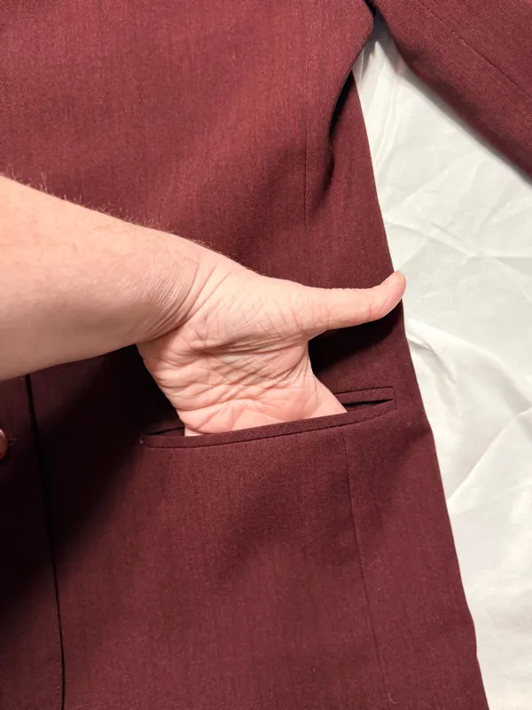Reflection of Dallas Deep Burgundy Three Piece Suit - Image 12