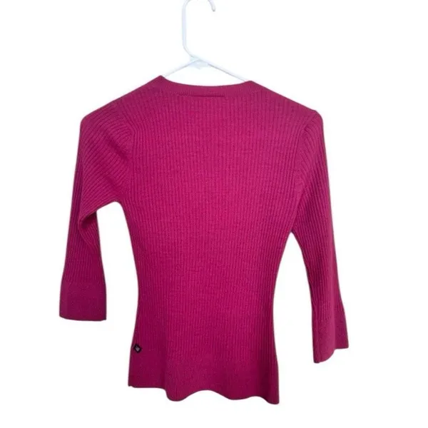 Ralph Lauren Polo Jeans Co. Pink Henley Sweater M - Image 4