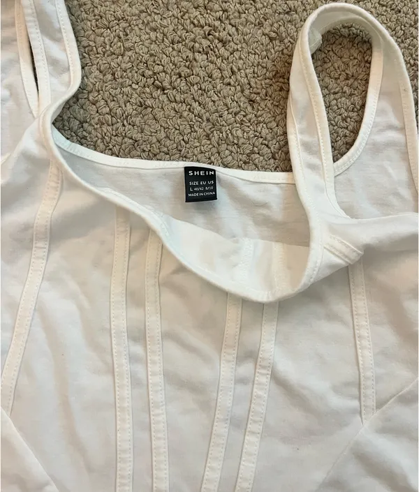 SheIn Corset cropped tank top - Image 3
