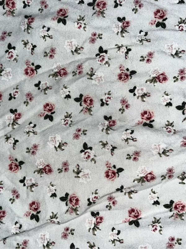PINK Victoria’s Secret Floral White Long-Sleeve Bodysuit - Image 2