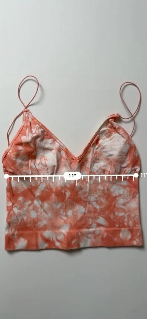 Intimately Free People Seamless Tie-Dye V-Neck Crop Camisole Tank Top - Image 3