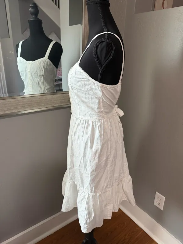 NWT Brandy Melville Tiana White Cotton Mini Dress One Size. - Image 7