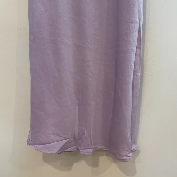 Petal & Pup Princeton Lilac Purple Princeton Satin Midi Dress 6 Feminine Drape - Image 4