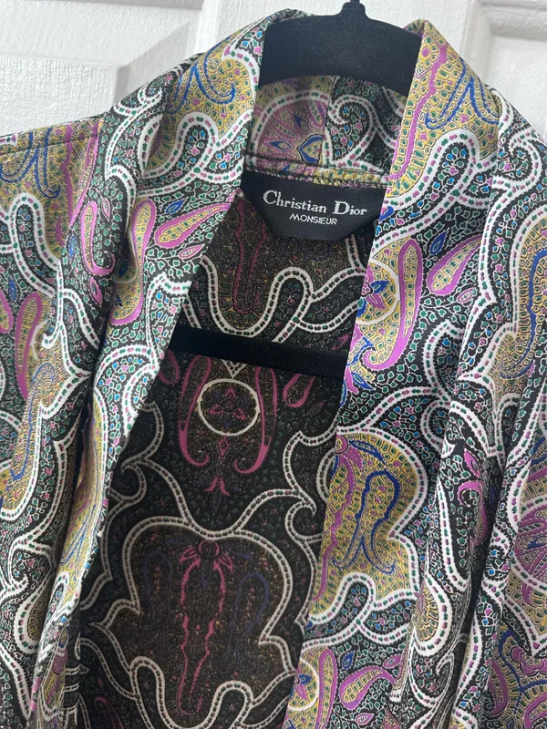 Christian Dior Vintage Robe Floral - Image 7