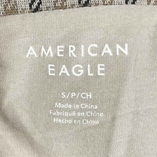NWT American Eagle Plaid Pleated Low Rise Knit Skort Shorts Small Brown Tan NEW - Image 6