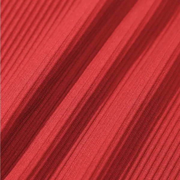 Berlook Red Ribbed Cross Back One-Piece Swimsuit 71 - Image 8