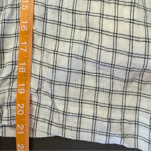 American eagle white black plaid jumpsuit sleeveless romper pants size XS - Image 13