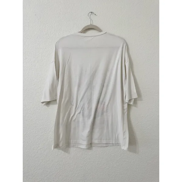 Vintage Style Burn Out '99 Fast Muscle Car Graphic Tee White Oversized T-Shirt - Image 2