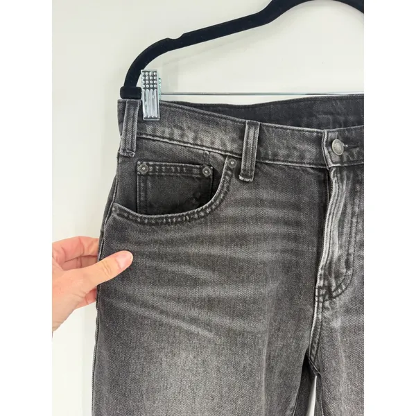 Gap Relaxed Flare Jeans Womens 29/8 Regular Black MidRise Denim 90s Grunge Indie - Image 7