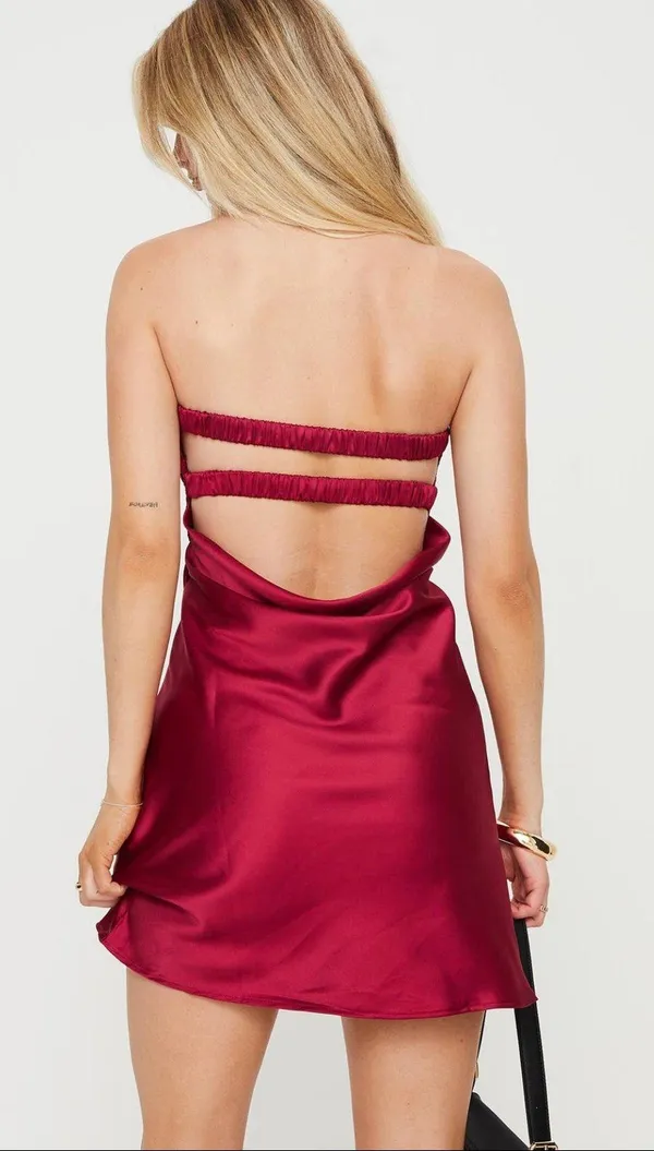 Princess Polly Shellie Mini Dress Red - Image 3