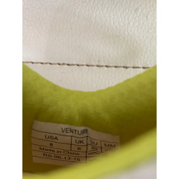 Vionic Venture Walking Shoes Womens 8 White Silver Lime Green Orthotic Sneakers - Image 8