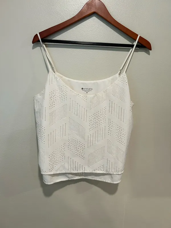 Athleta cream tank top (M)  - Image 3