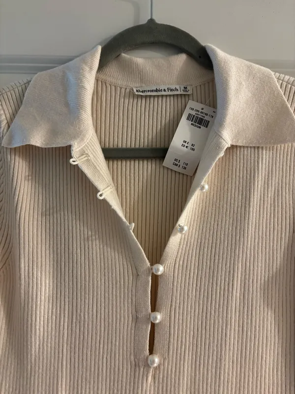 Abercrombie Cream Sweater Dress - Image 4