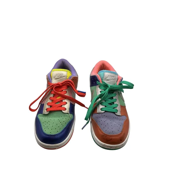 Nike Dunk Low SE Patchwork Multi-Color‎ Sneakers DN0855-600 Womens Size 7 - Image 3