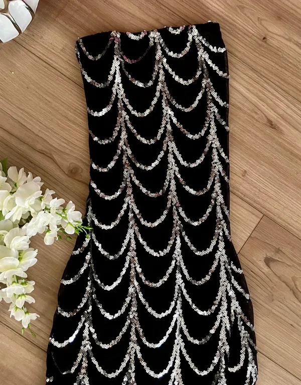 Boutique Mesh & Sequin Mermaid Dress - Image 2