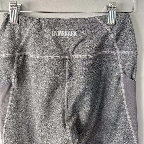 Gymshark Cropped Grey Leggings - Image 6