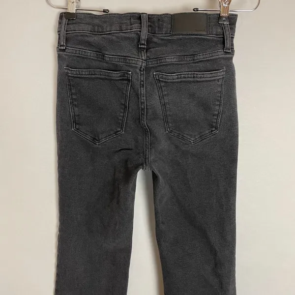 Madewell Jeans Cali Demi-Boot Bootcut Women Black Size 26 Faded‎ Black Stretch - Image 7