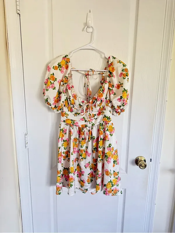 For Love & Lemons Emma Floral Mini Dress - Image 6