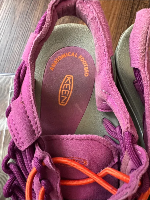 Keen Woven Sport Sandals in Pink and Orange - Image 2