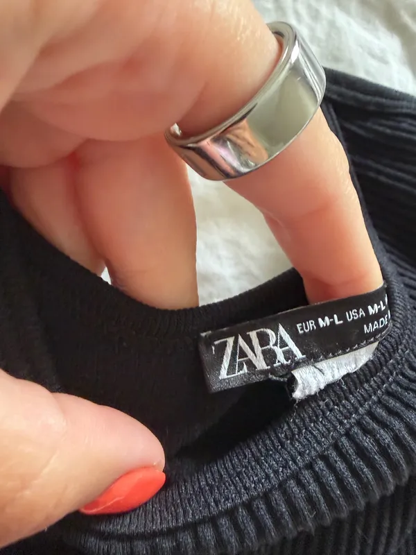 ZARA Crop Top Black - Image 3