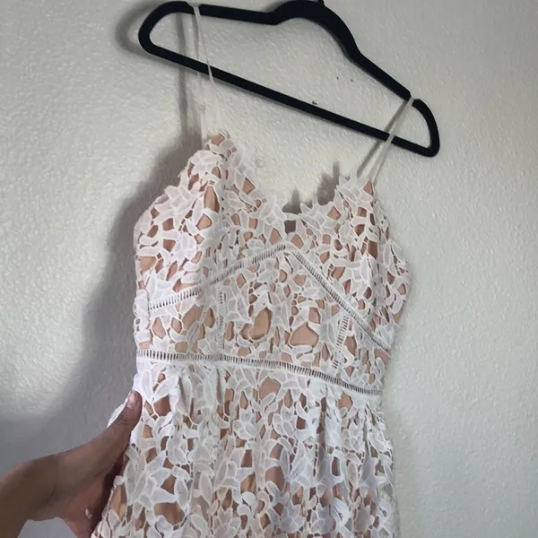 Gorgeous dress lace laser cut cottage core formal dress wedding guest spring - Image 6
