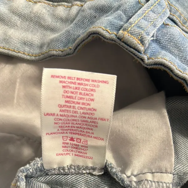 Light Washed Jean Shorts - Image 2