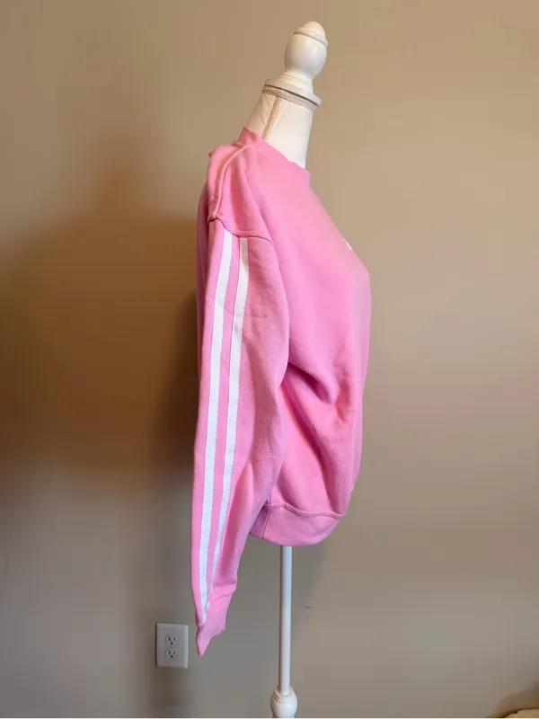 Darc Sport wolves oversized Crewneck sweatshirt pink woman's size small - Image 5