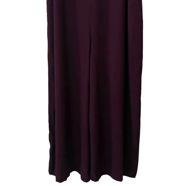 NEW Gap Purple Wide Leg Crop Jumpsuit Summer Coastal Travel Comfort Chic L - Image 6
