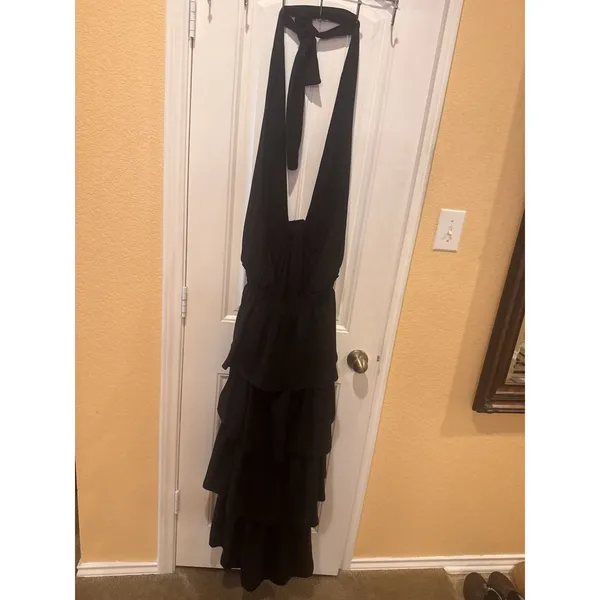 ENDLESS ROSE BLACK TIEREDDress Size 12 - Image 11