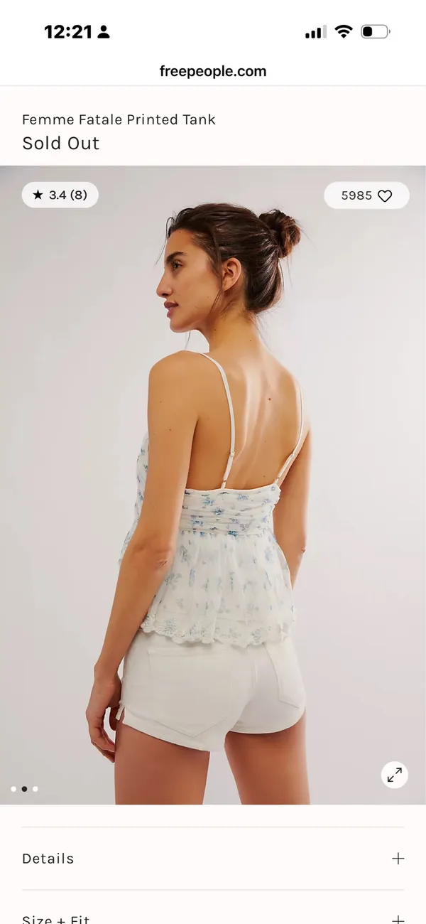 Free People Femme Fatale Tank Print - Image 2