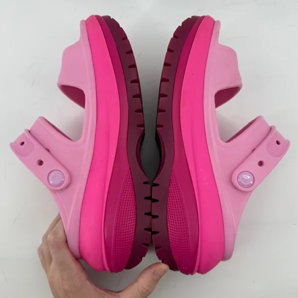 Crocs Classic Mega Crush Sandals Pink Women 7 Chunky Platform Y2K Statement - Image 6