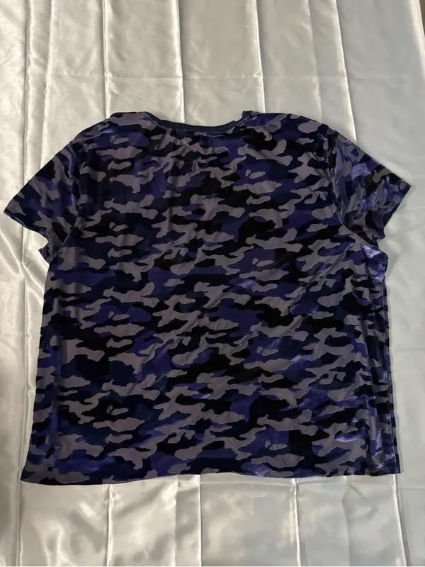 Free People We the Free velvet camouflage burnout t-shirt - Image 6