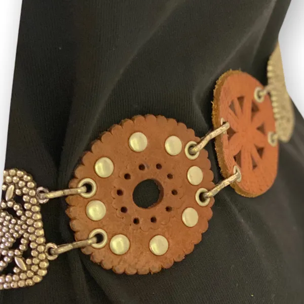Genuine Leather Flower Belt - Image 4