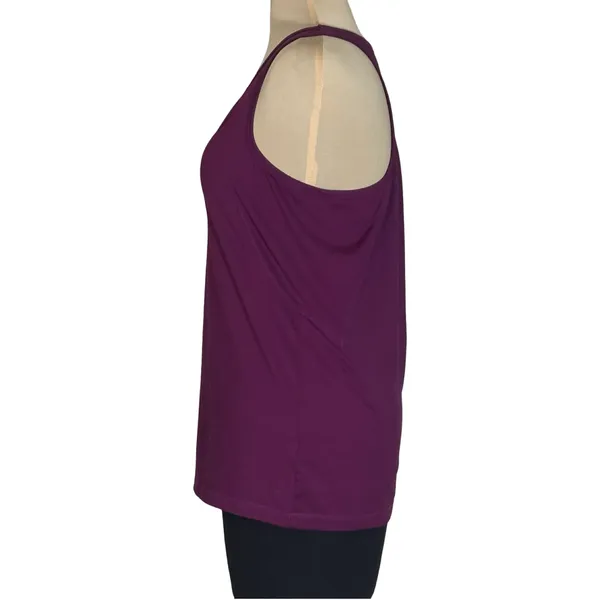 Alo Yoga Dark Plum Mesh Back Racerback Tank Top Medium - Image 3
