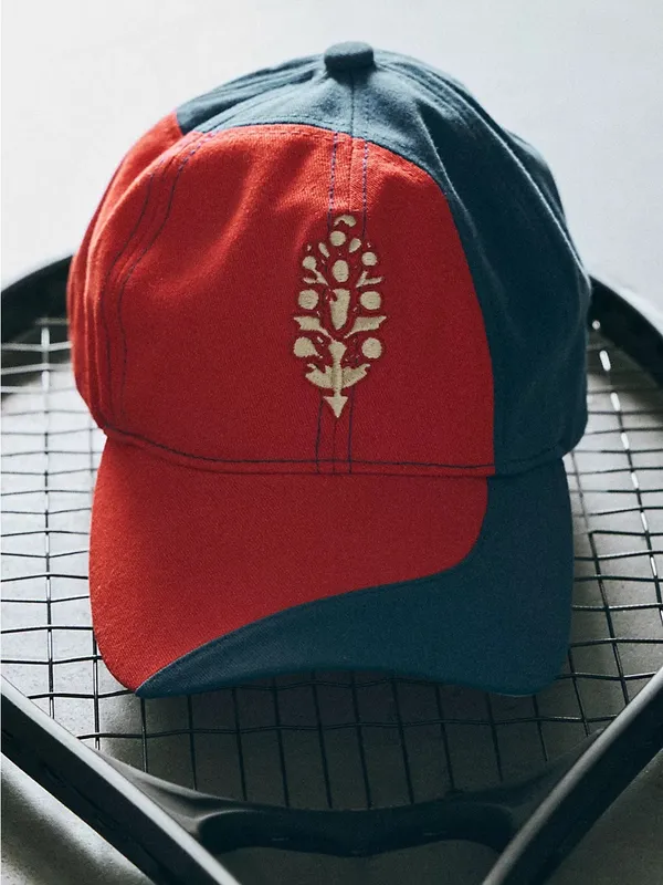 Free People Rule The Court Baseball Hat - Blue Red Combo - Image 4