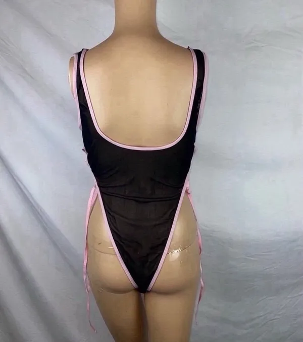 NEW Lingerie bodysuit Black Size M - Image 8