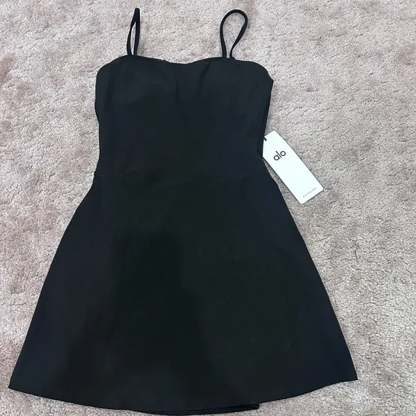 Alo Yoga Black Alosoft Courtside Tennis Dress New XS - Image 6