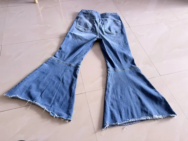 Free People Just Float On Flare Jeans Size 30 Women's Blue Wash Bell Bottom - Image 3