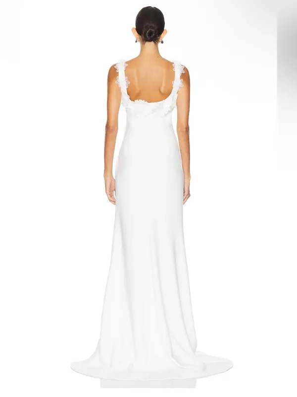 Elliatt Charlotte Gown in Ivory size small - Image 4