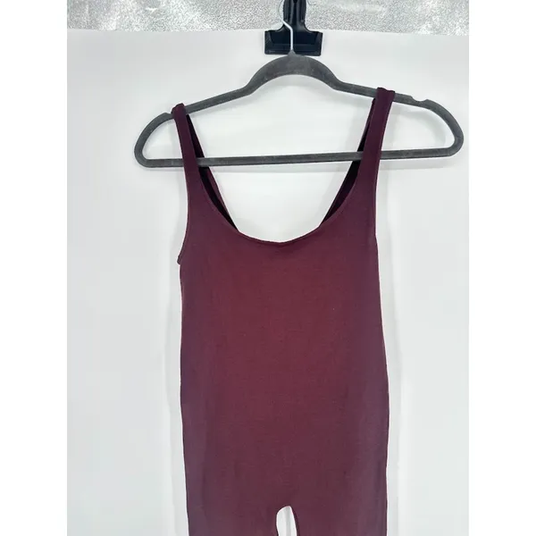 FP Free People MOVEMENT Biker Short One‎ Piece Size M/L Burgundy Sexy Active Gym - Image 2