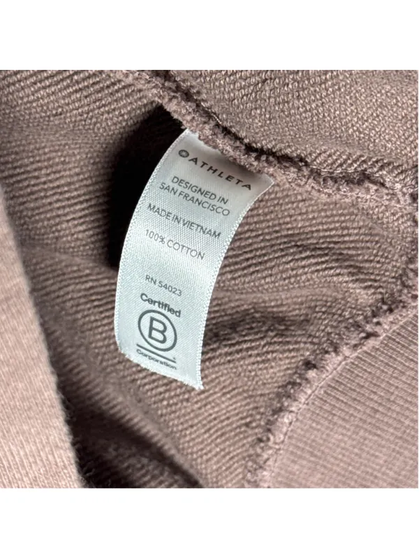 Athleta Mauve Hoodie Sweatshirt Size XL PTP 23” - Image 4