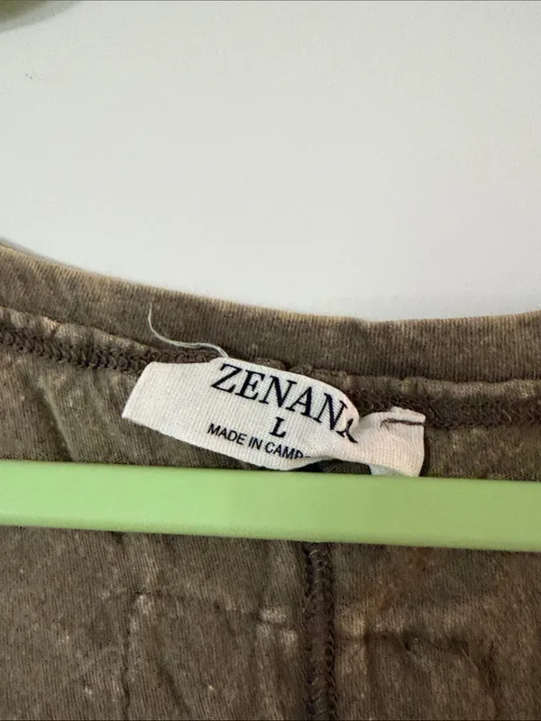 Zenana NWOT Outfitters Washed Mocha V-Neck Sleeveless Tank - Image 2