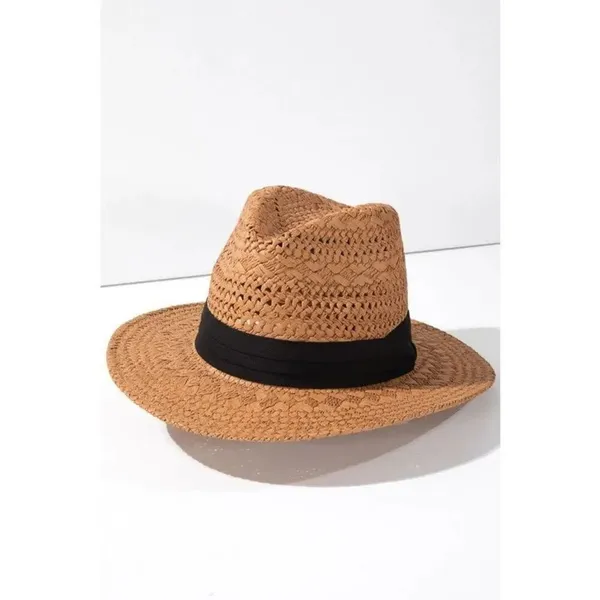 ✨Ruggine Boho Chic Summer Panama Hat✨ Tan Size M - Image 5