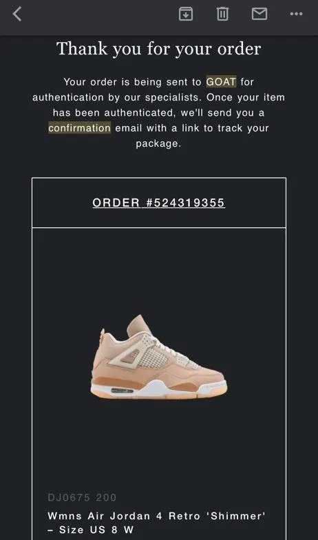 Nike Jordan 4 Shimmer - Image 5