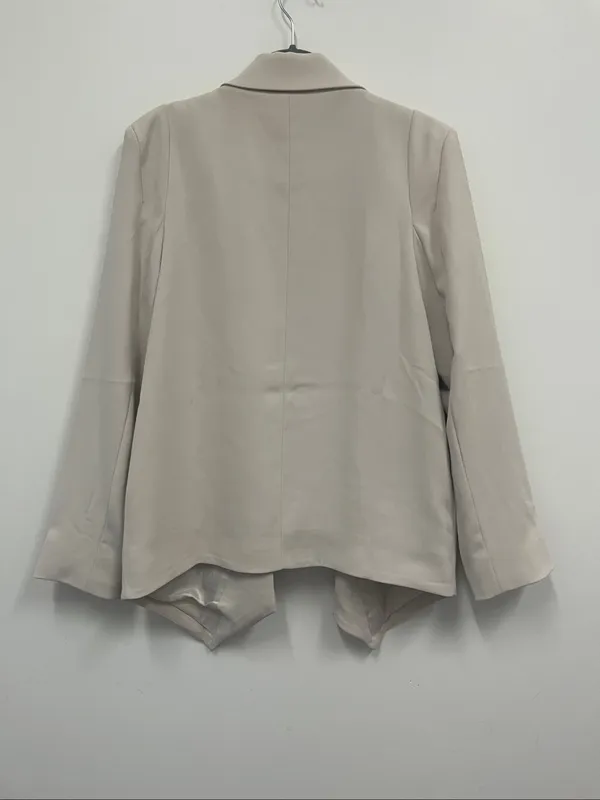 Quince Stretch Crepe Open Blazer Light Cream size XS - Image 3