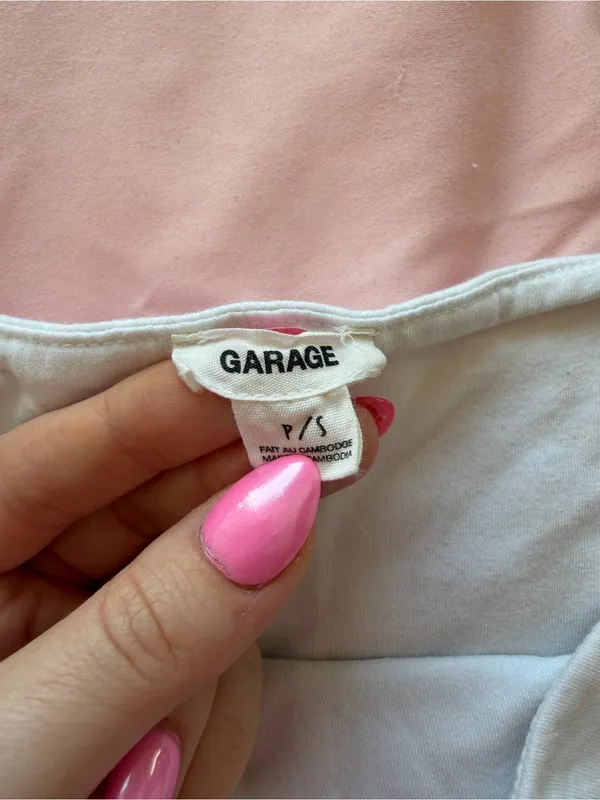 Garage White Strapless Tube Top - Image 2