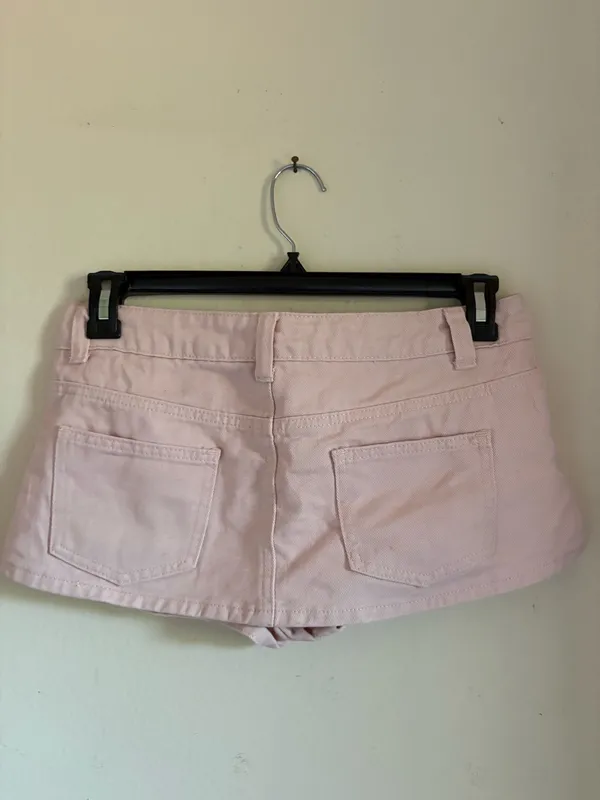 Edikted Skirt Denim Low-Ride Mini - Image 2