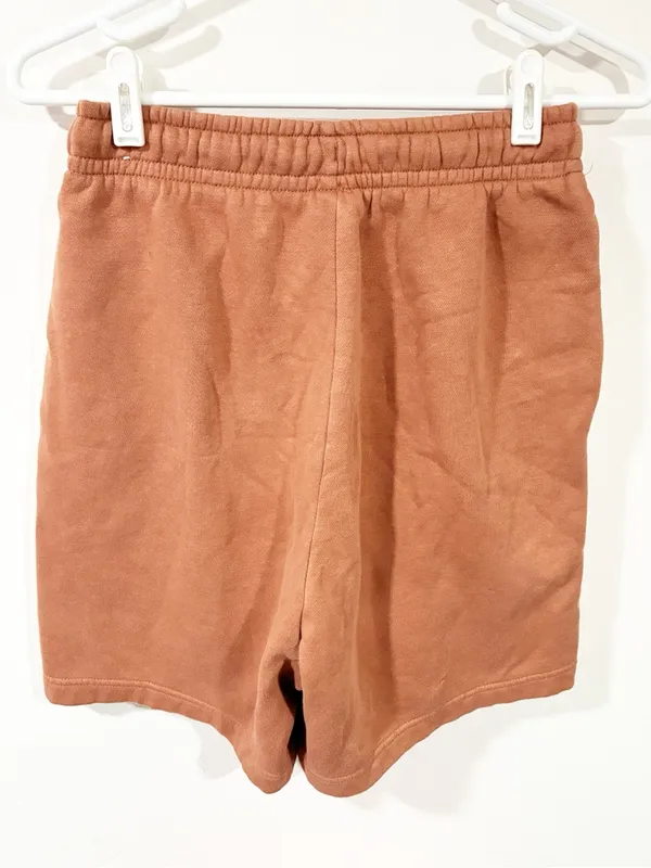 Nike Women's Sportswear Essential Fleece High‎ Rise Shorts Brown Size XS - Image 4