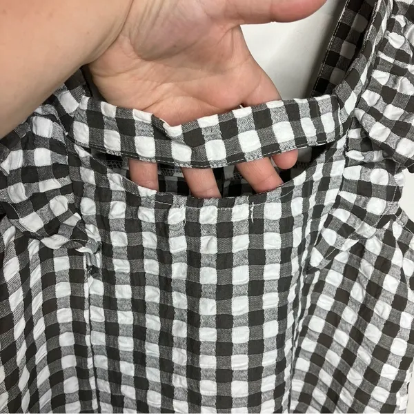 Maurice’s square neck‎ gingham ruffle tank size small - Image 8