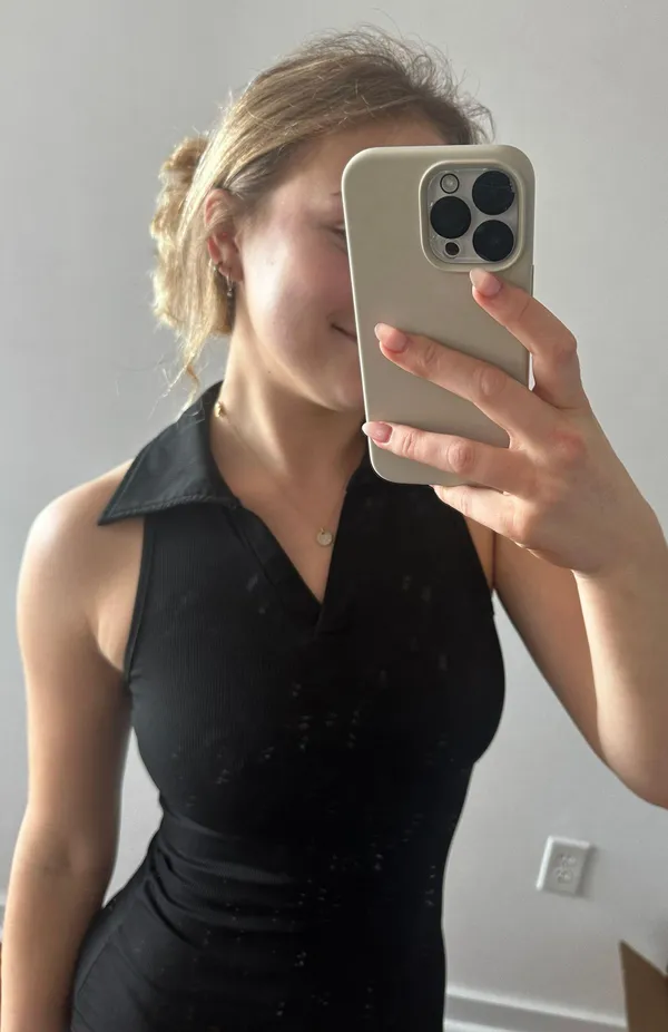Black collared bodycon dress - Image 2